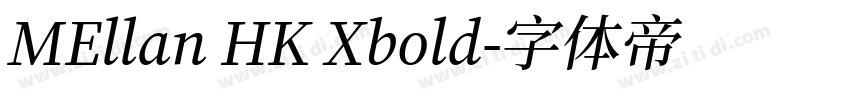 MEllan HK Xbold字体转换